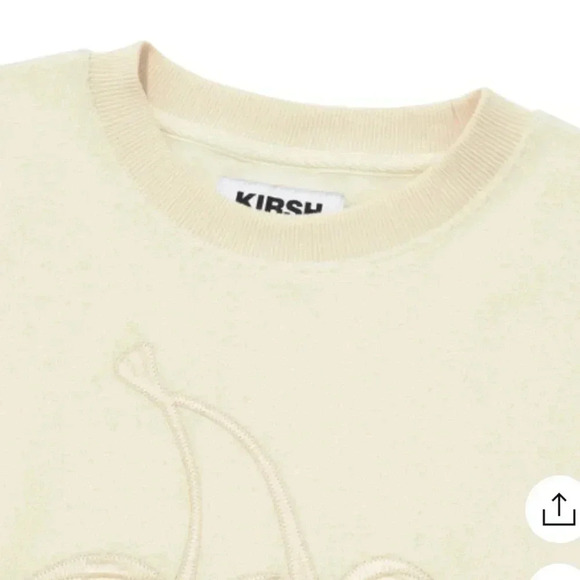 KIRSH BIG CHERRY TERRY
NAPPING CROP SWEATSHIRT Size S - Picture 3 of 6